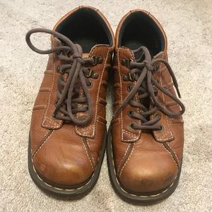 Mens Dr. Martens 11306 Brown Lace-Up Oxfords Shoes